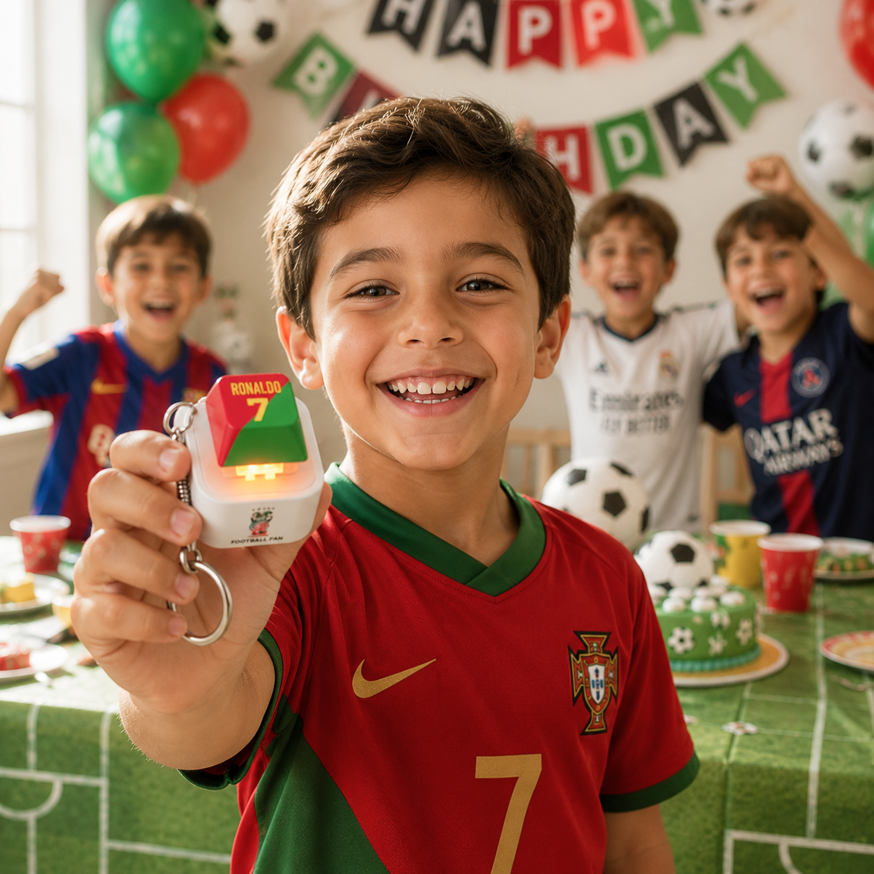 SIUU Soccer Celebration Sound & Light Keychain